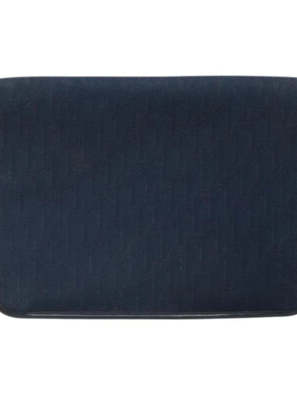 Christian Dior Trotter Canvas Shoulder Bag Navy Gold Auth ka2125 - Picture 2 of 16